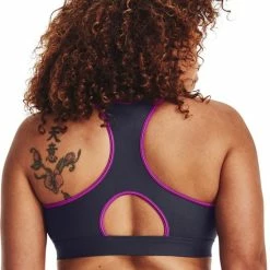 Under Armour UA Authentics Mid Padless Dames Sportbeha - Maat L -Sportkleding-Dames Winkel 550x706 2