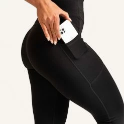 Mygainz High Waisted Sportlegging Met Zakken - Zwart
