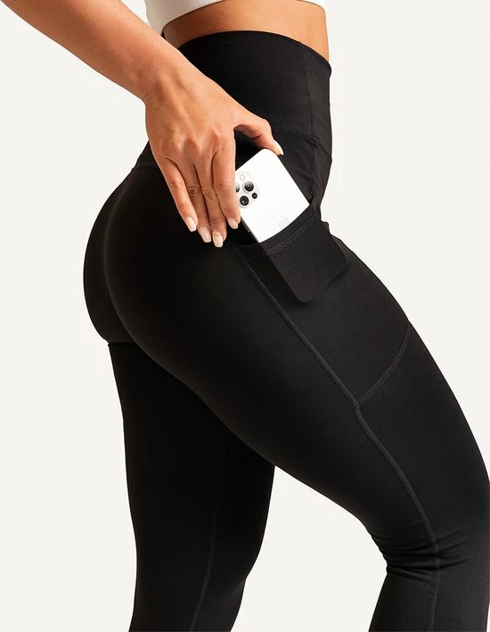 Mygainz High Waisted Sportlegging Met Zakken - Zwart 3 Mygainz High Waisted Sportlegging Met Zakken - Zwart
