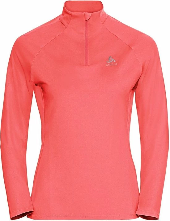 ODLO Midlayer 1/2 Zip ESSENTIAL CERAMIWARM Vrouwen Sporttrui - Siesta - Maat S 3 ODLO Midlayer 1/2 Zip ESSENTIAL CERAMIWARM Vrouwen Sporttrui - Siesta - Maat S
