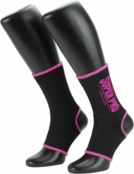 Super Pro Combat Gear Enkelkousjes Zwart/Roze Large 4 Super Pro Combat Gear Enkelkousjes Zwart/Roze Large - Afbeelding 2