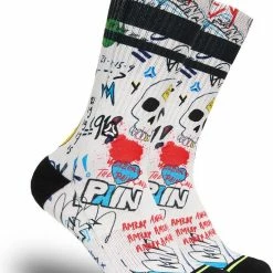 FLINCK Sportsokken - Pain Cave - Maat 36-38 - Unisex - Heren Sokken - Dames Sokken - Naadloze Sokken - Crossfit Sokken - Hardloop Sokken - Fitness Sokken - Fietssokken