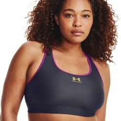 Under Armour UA Authentics Mid Padless Dames Sportbeha - Maat L -Sportkleding-Dames Winkel 550x725 1