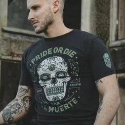 Pride Or Die PRiDEorDiE Hasta La Muerte T Shirt Zwart Maat M 9 Pride Or Die PRiDEorDiE Hasta La Muerte T Shirt Zwart Maat M -Sportkleding-Dames Winkel 550x726 5