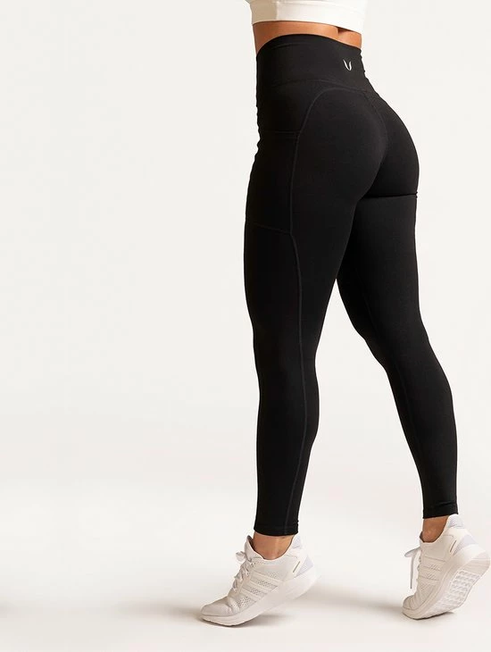 Mygainz High Waisted Sportlegging Met Zakken - Zwart 6 Mygainz High Waisted Sportlegging Met Zakken - Zwart - Afbeelding 4