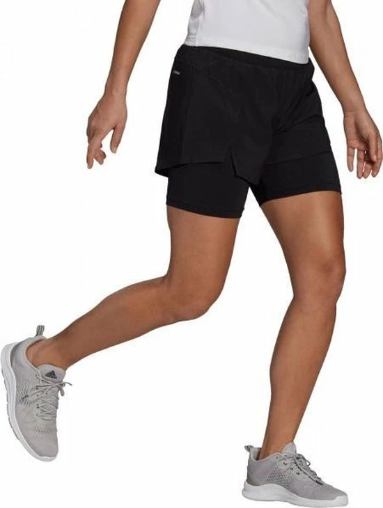 Adidas Adidas Designed 2 Move 2-in-1 Short Sportbroek - Maat S - Vrouwen - Zwart 13 Adidas Adidas Designed 2 Move 2-in-1 Short Sportbroek - Maat S - Vrouwen - Zwart - Afbeelding 11