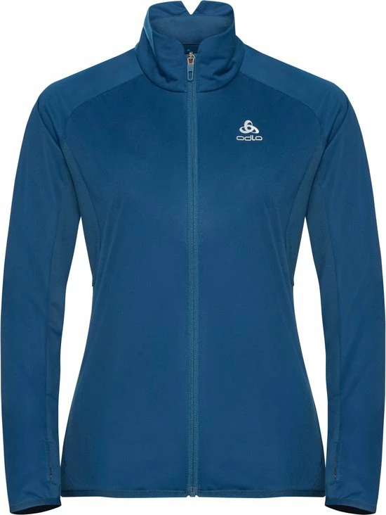 ODLO Jacket ZEROWEIGHT Logic Vrouwen Sportjas - Poseidon - Maat XS 3 ODLO Jacket ZEROWEIGHT Logic Vrouwen Sportjas - Poseidon - Maat XS