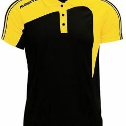 Masita | Polo Shirt Dames & Heren - Korte Mouw - Tennis Polo - Sportpolo - Mesh Inzetten Optimale Vochtregulatie - Lichtgewicht - Forza Lijn - BLACK/YELLOW - XXL -Sportkleding-Dames Winkel 550x733 9