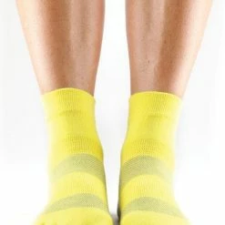 Hardloop TeenSokken Minnie ToeSox - Geel/grijs