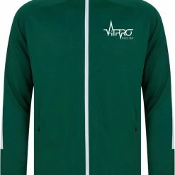 FitProWear Trainingspak Unisex Groen/Wit - Maat S - Dames - Heren - Trainingsjack - Trainingsbroek - Joggingspak - Trainingsjas - Sportkleding - Sportbroek - Trainingskleding - Fitness - Voetbal - Basketball - Polyester Trainingspak - 100% Polyester -Sportkleding-Dames Winkel 550x739 7