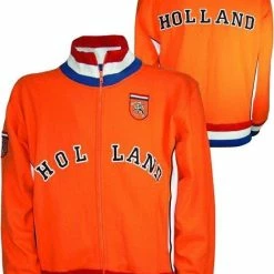 Merkloos Holland Retro Jack - Holland Souvenir - Oranje Vest - Wk 2022 Nederlands Elftal - Maat 164