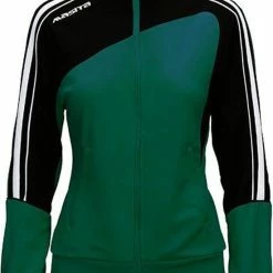 Masita | Trainingsjack Dames - Forza Sportvest - Warm Bij Koud Weer - Steekzakken - GREEN/BLACK - 46 -Sportkleding-Dames Winkel 550x746 4