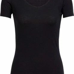 Icebreaker Siren SS Sweetheart Dames Thermoshirt - Black - M