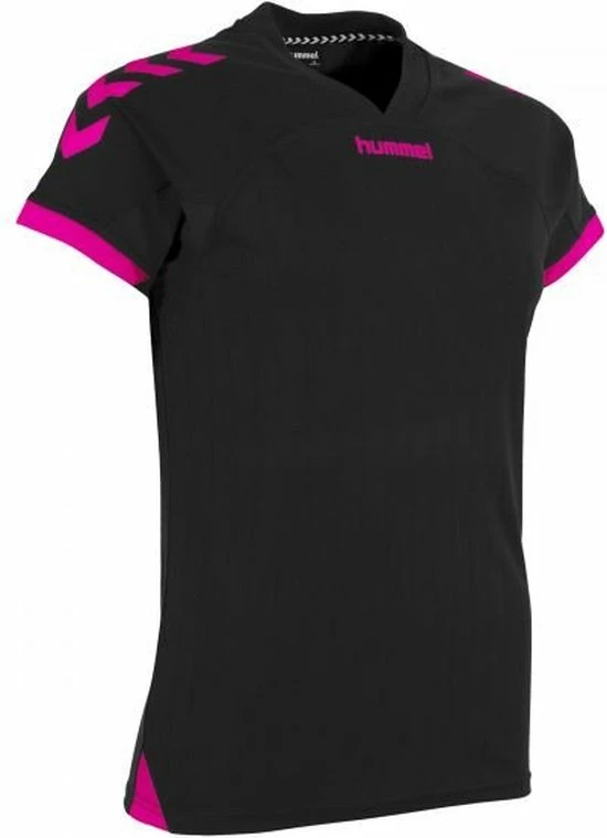 Hummel Fyn Shirt Korte Mouw Dames - Zwart / Magenta | Maat: M 5 Hummel Fyn Shirt Korte Mouw Dames - Zwart / Magenta | Maat: M - Afbeelding 3