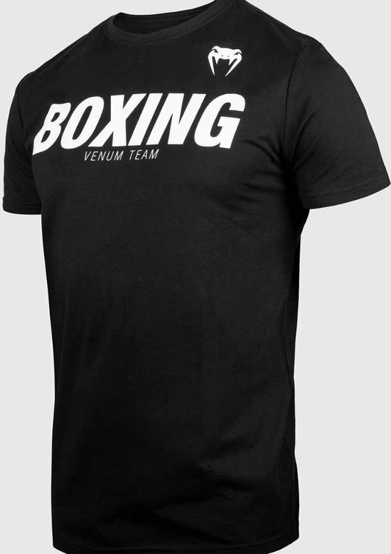 Venum Boxing VT T-Shirt - Katoen - Zwart Met Wit - L 10 Venum Boxing VT T-Shirt - Katoen - Zwart Met Wit - L - Afbeelding 8