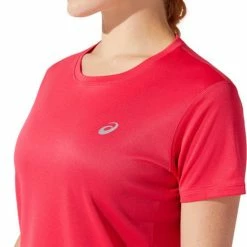 Asics Core SS Top Sportshirt - Maat S - Vrouwen - Roze -Sportkleding-Dames Winkel 550x791 8