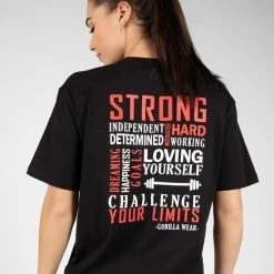 Gorilla Wear Sandy Oversized T-Shirt - Zwart - M