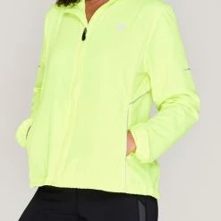 Karrimor Running Jacket - Dames - Kleur Fluo Yellow - Maat L -Sportkleding-Dames Winkel 550x802