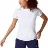 Asics - Court Womens Piping Short Sleeve - Wit Tennis T-shirt - M - Wit -Sportkleding-Dames Winkel 550x808