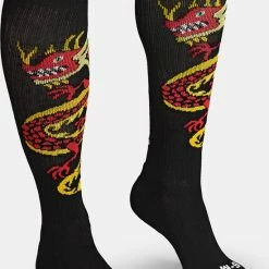 Merkloos Deadlift Sokken - Dragonfire - S/M