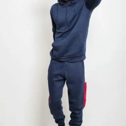 JC Blue Trainingspak Heren – Navy - Tracksuit Heren - Joggingpak Heren - Maat S -Sportkleding-Dames Winkel 550x817 4