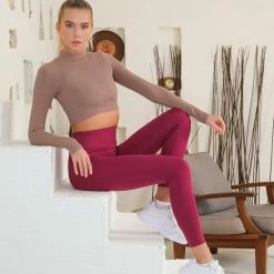 Legging Dames - Leggings - Legging - Leggings Dames High Waist - Legging Sport Dames - Anti Cellulite Legging - Tuy® - Legging Dames S - Yoga Kleding Dames -sportlegging Dames - Sportkleding Dames - Sportlegging - Fusia -Sportkleding-Dames Winkel 550x824 55