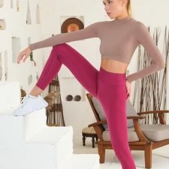 Legging Dames - Leggings - Legging - Leggings Dames High Waist - Legging Sport Dames - Anti Cellulite Legging - Tuy® - Legging Dames S - Yoga Kleding Dames -sportlegging Dames - Sportkleding Dames - Sportlegging - Fusia -Sportkleding-Dames Winkel 550x824 61