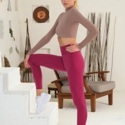 Legging Dames - Leggings - Legging - Leggings Dames High Waist - Legging Sport Dames - Anti Cellulite Legging - Tuy® - Legging Dames S - Yoga Kleding Dames -sportlegging Dames - Sportkleding Dames - Sportlegging - Fusia -Sportkleding-Dames Winkel 550x824 66