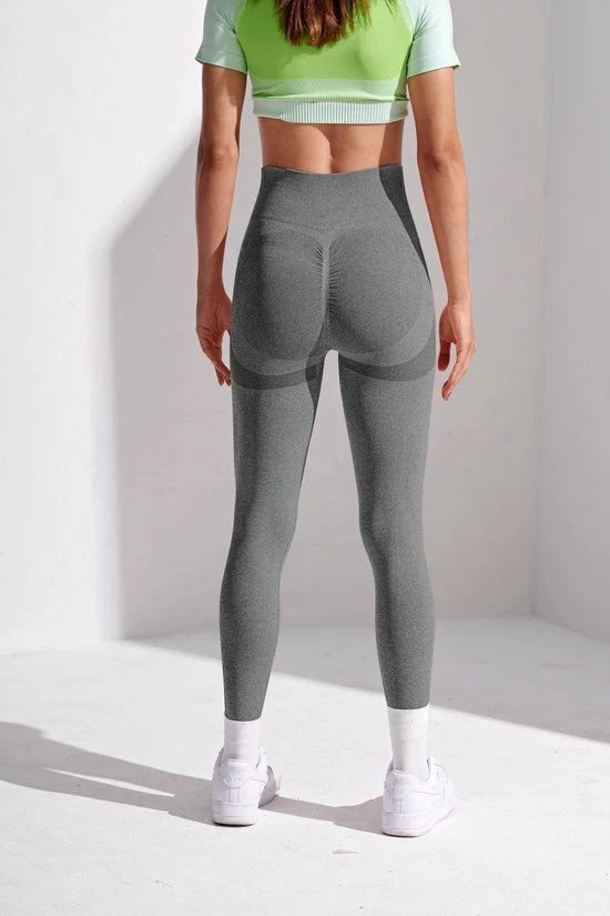 Philippe Sail Sport Legging Dames - Sportkleding Dames - Fitness Legging Dames - Sportbroek Dames - Sportlegging - Push Up - Shape Legging -Tiktok Legging - High Waist - Hardloopbroek Dames - Yoga Legging Dames - Yoga Broek Dames -Grijs Maat M 4 Philippe Sail Sport Legging Dames - Sportkleding Dames - Fitness Legging Dames - Sportbroek Dames - Sportlegging - Push Up - Shape Legging -Tiktok Legging - High Waist - Hardloopbroek Dames - Yoga Legging Dames - Yoga Broek Dames -Grijs Maat M - Afbeelding 2