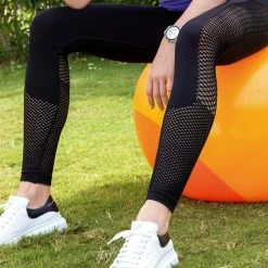 Merkloos Sportlegging Dames | Zacht Materiaal | Fitness Legging | Yoga Kleding Dames - ZWART -Maat XL