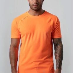 T-Shirt Basic (L - Oranje) - M Double You - Sport Shirt Heren