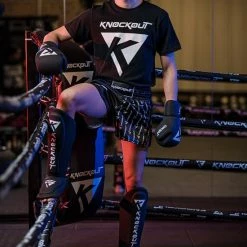 Knockout Kickboks Broekje Zwart-Wit Maat | M -Sportkleding-Dames Winkel 550x826 3