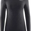 Craft Warm Wool Longsleeve Thermoshirt Dames Sportshirt - Maat L - Vrouwen - Zwart