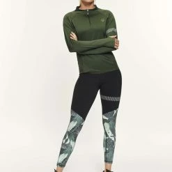 Active Panther T-shirt Julia Solid Zip Army Green, Dames Loopshirt Sport Training Shirt Met Lange Mouwen, 15 Active Panther T-shirt Julia Solid Zip Army Green, Dames Loopshirt Sport Training Shirt Met Lange Mouwen, -Sportkleding-Dames Winkel 550x828 5