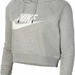 Nike Sportswear Essentialential Fleece Gx Crop Hdy Dames Trui - Maat S