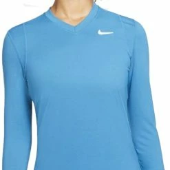 Sportkleding-Dames Winkel 14 Nike Court Shirt Sportshirt - Maat XL - Vrouwen - Blauw